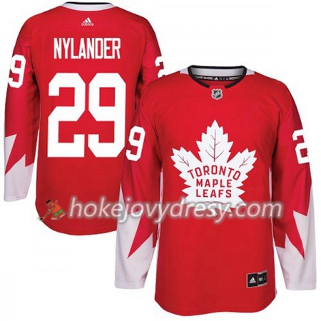 Pánské Hokejový Dres Toronto Maple Leafs William Nylander 29 Červená 2017-2018 Adidas Alternate Authentic
